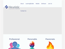 Tablet Screenshot of heuristics.net
